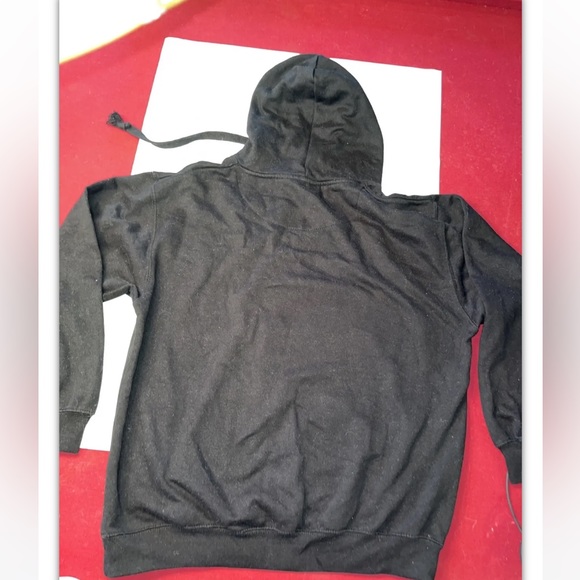 Space Jam black hoodie Looney Tunes Pullover Sweatshirt Bugs Bunny Daffy Duck M - Picture 6 of 6